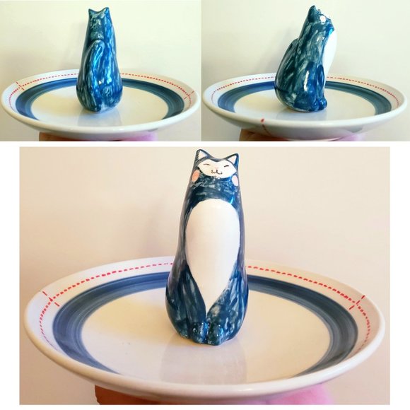 Cat jewelry dish tray holder, Rhea scrunchie set main image 10